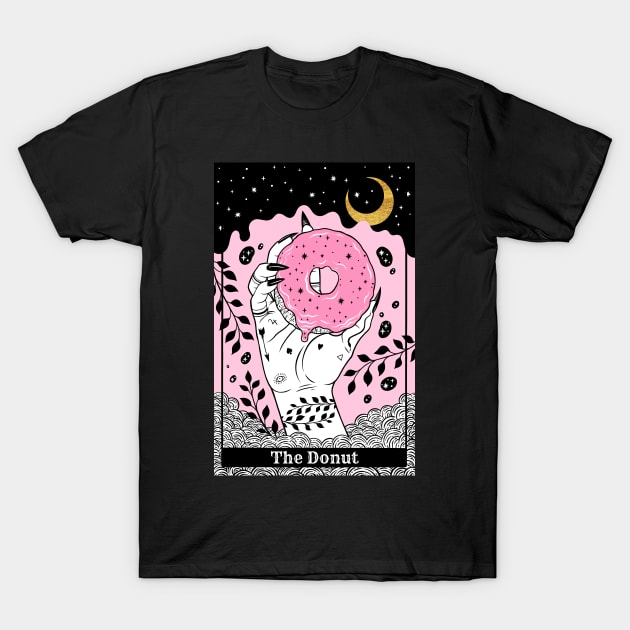 Tarot card the Donut T-Shirt by OccultOmaStore